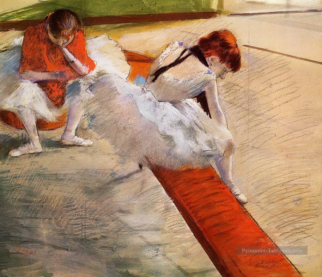 danseurs reposant 1879 Edgar Degas Peintures à l'huile